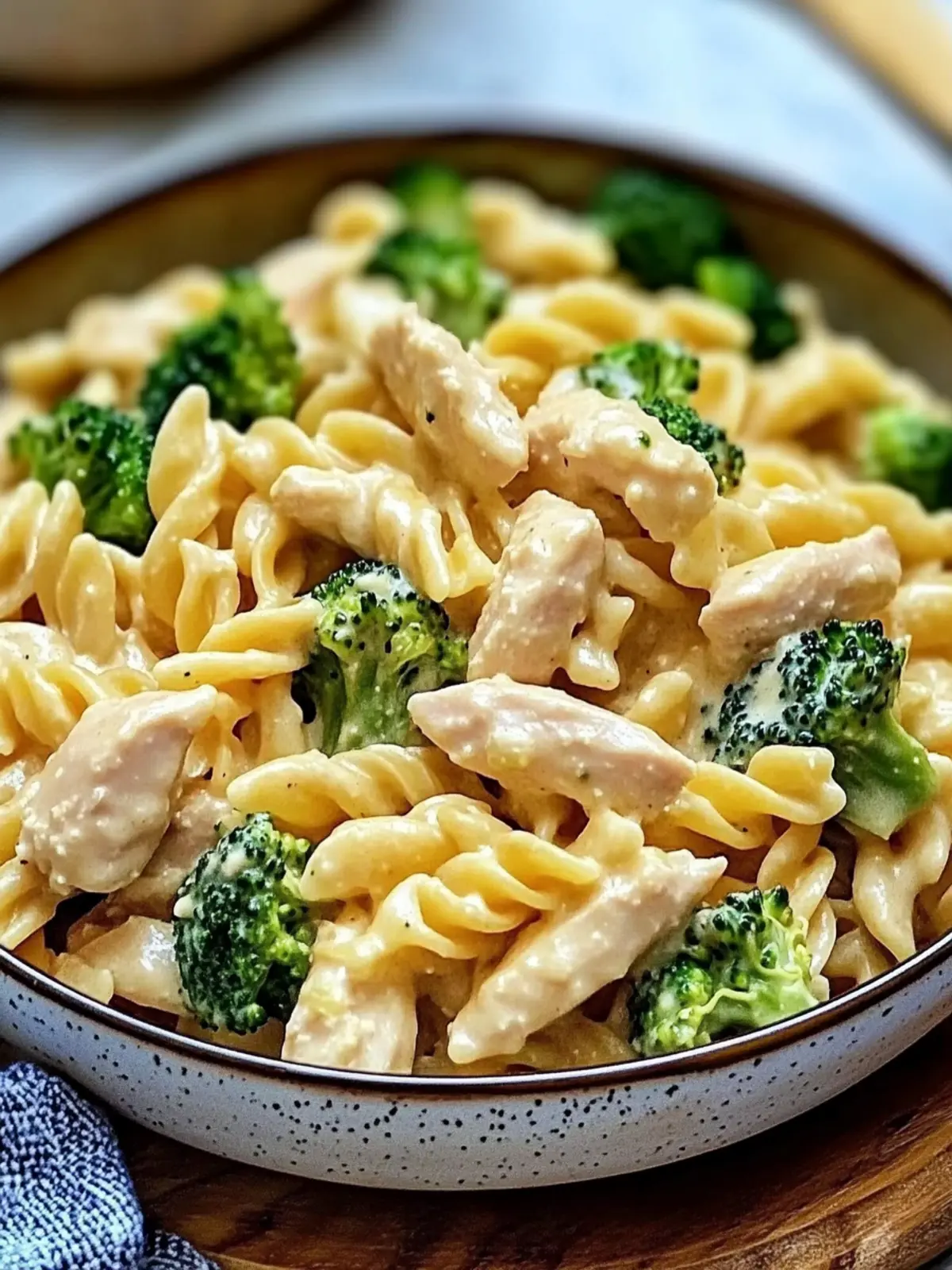 Creamy Chicken & Broccoli Pasta in One Pot