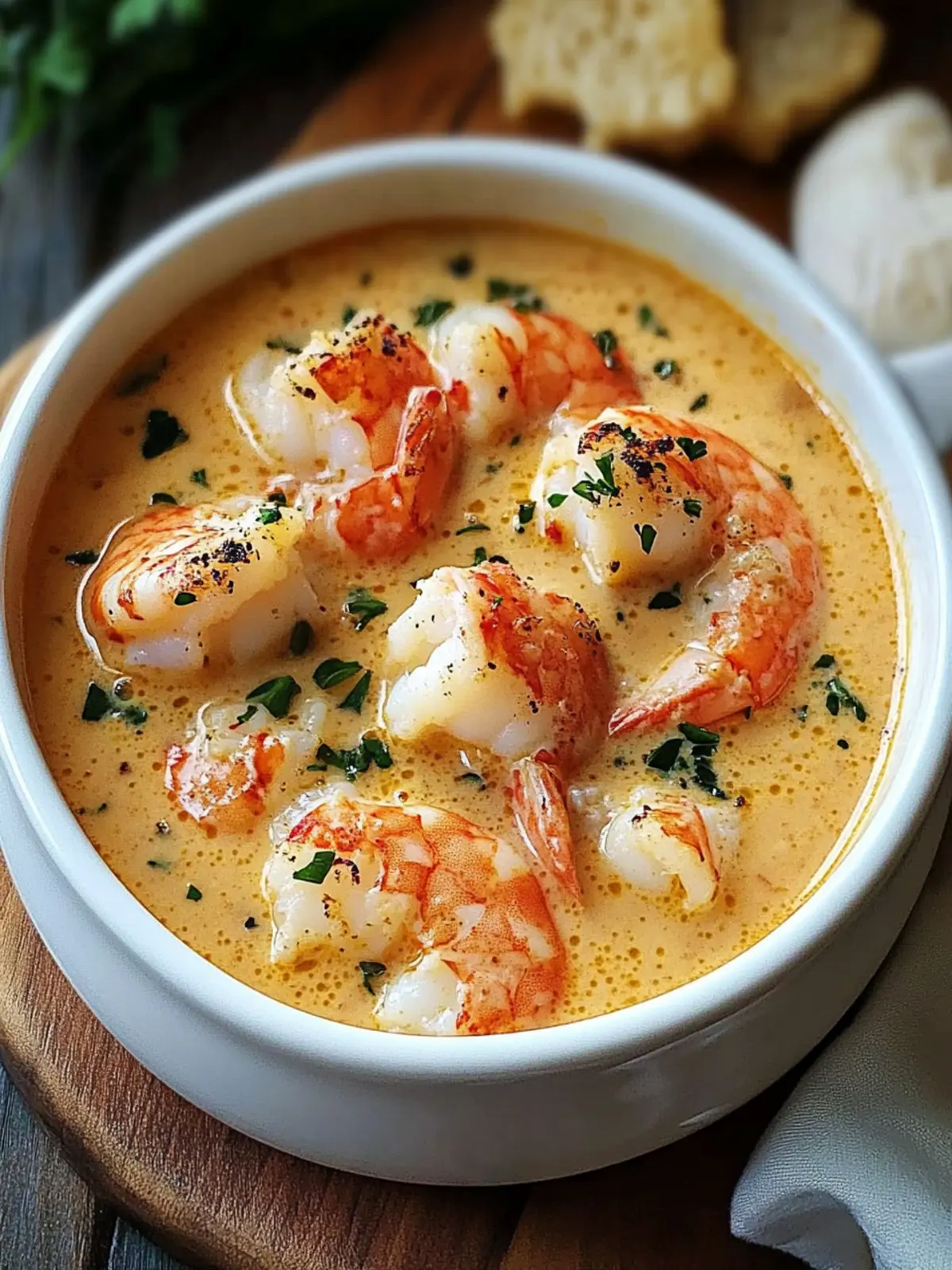 Indulge in Creamy Lobster & Shrimp Bisque Bliss 3 Creamy Lobster & Shrimp Bisque