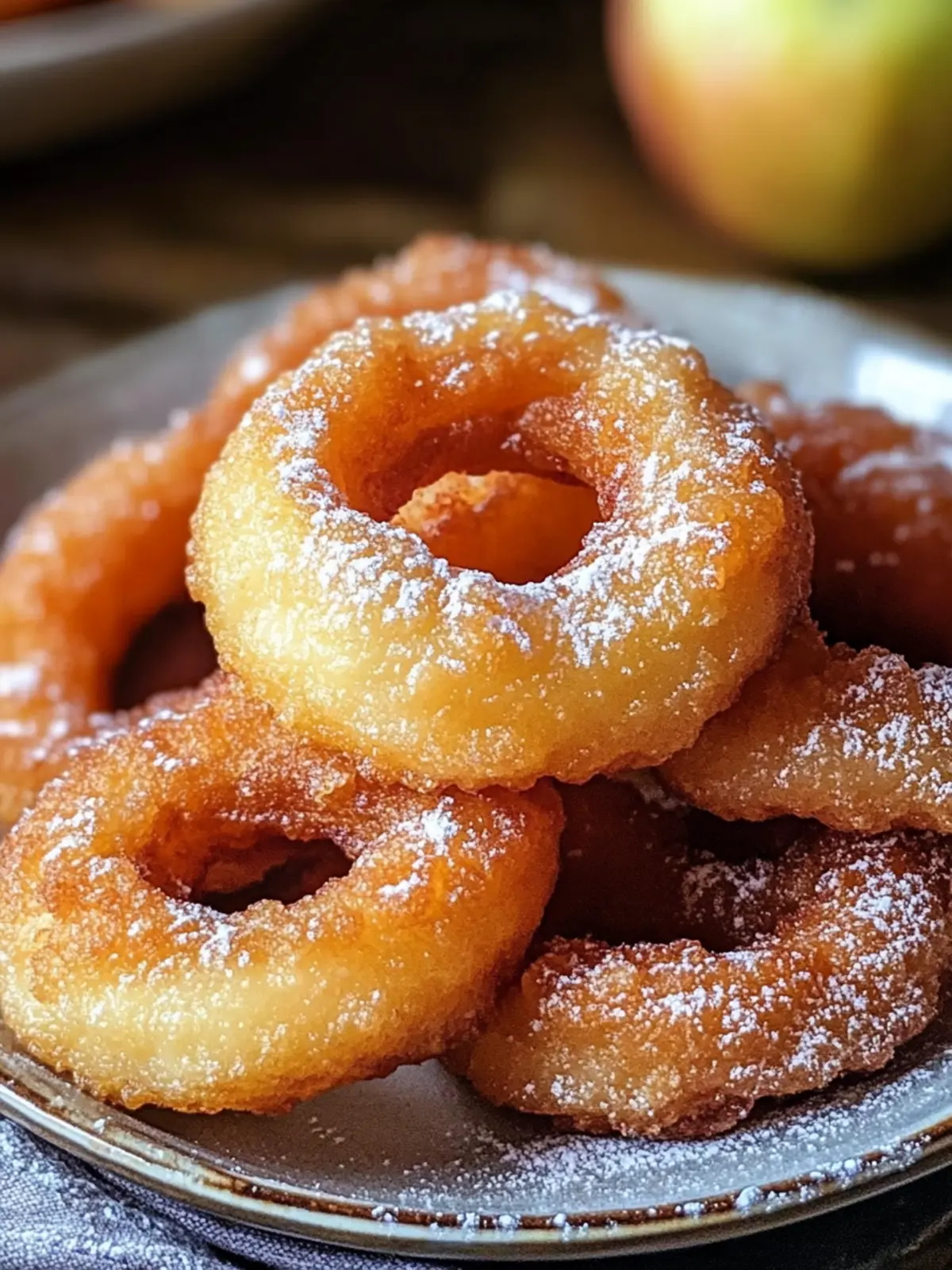 Crispy Fried Apple Rings That Make Dessert Irresistible 3 FRIED APPLE RINGS