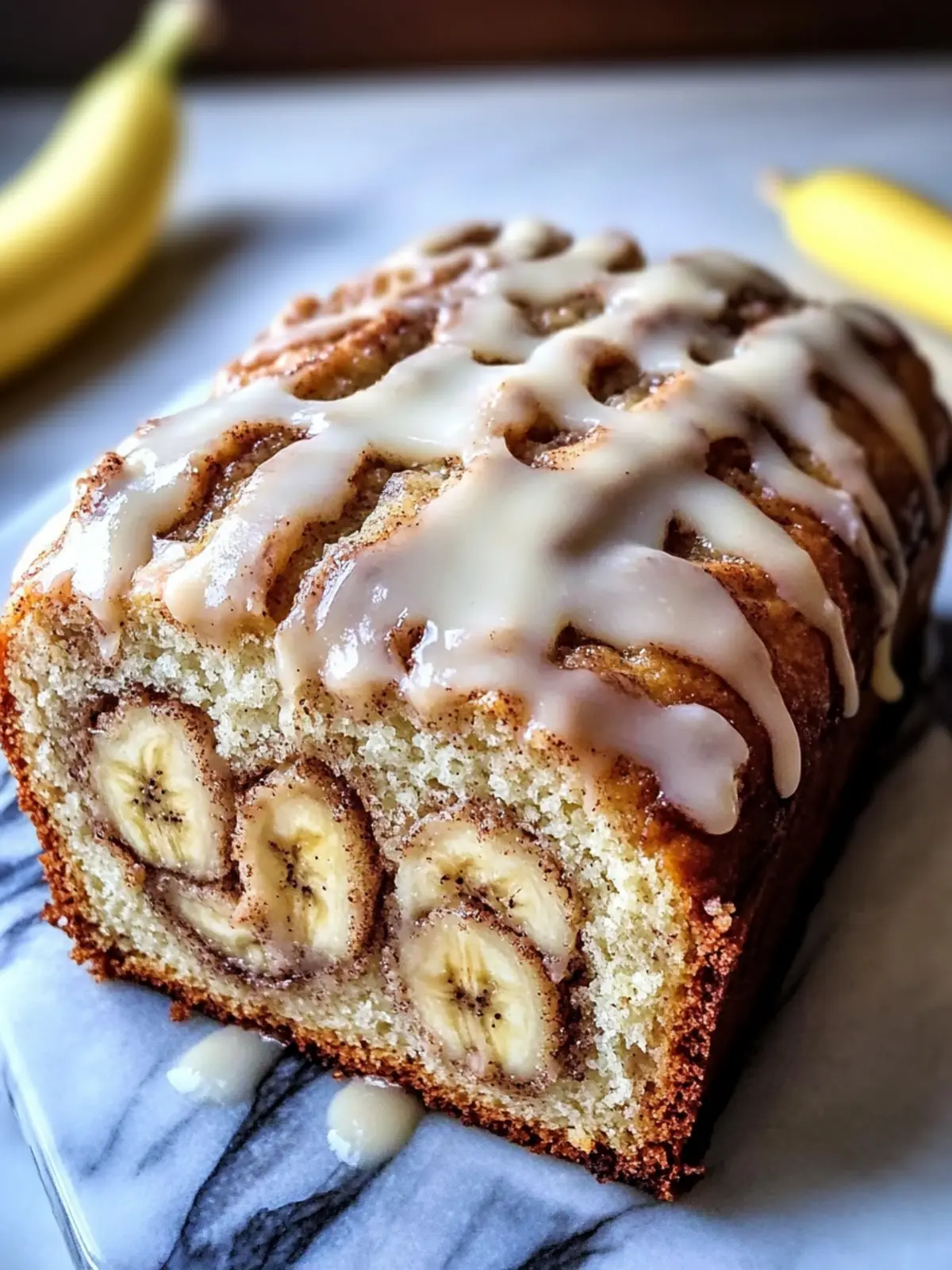 Decadent Cinnamon Roll Banana Bread You ll Crave Daily 2 Cinnamon Roll Banana Bread