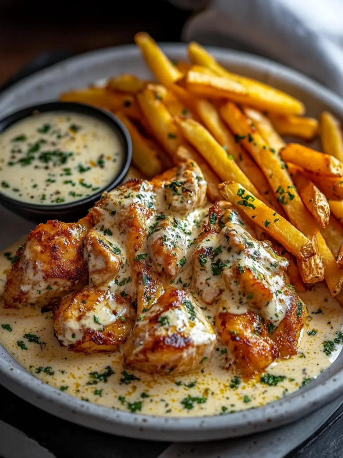 Fiery Cream Chicken with Fries You'll Crave This Week 4 Fiery Cream Chicken with Fries on the Side