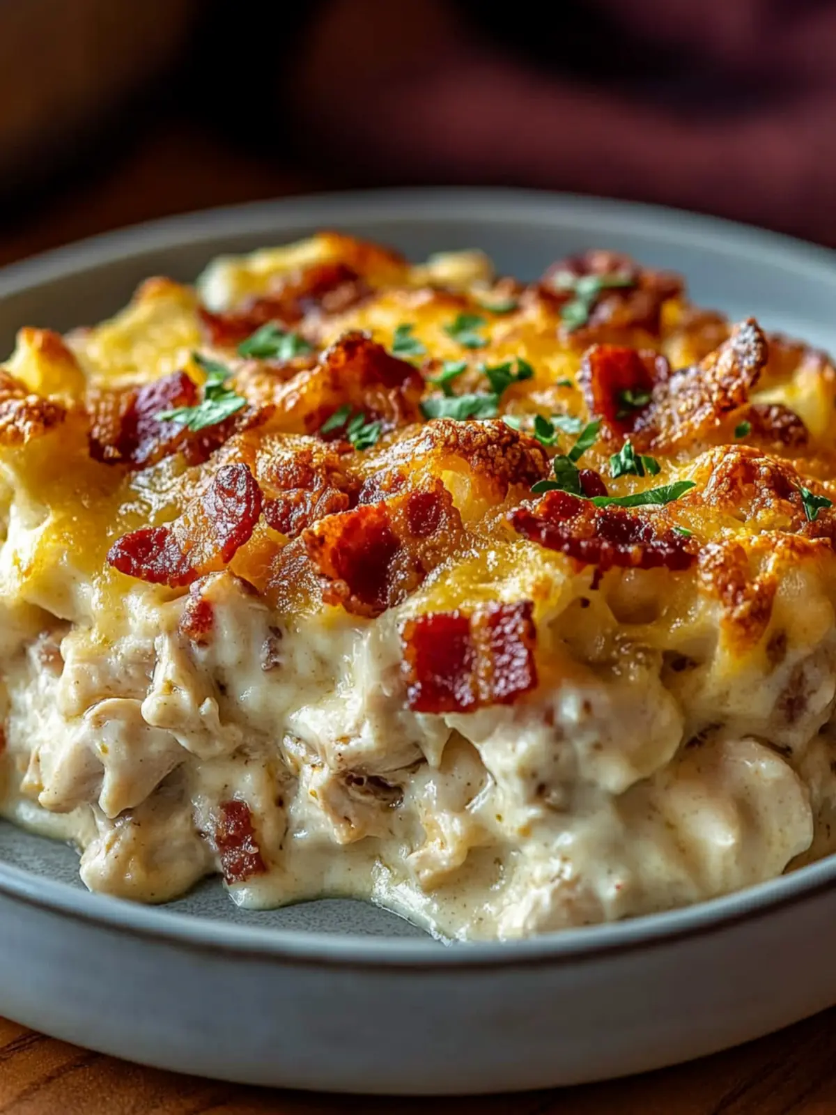 Cheesy Ranch Chicken & Bacon Casserole for Cozy Nights 2 Cheesy Ranch Chicken & Bacon Casserole