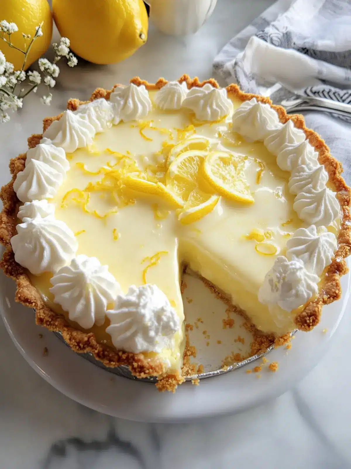 Condensed Milk Lemon Pie