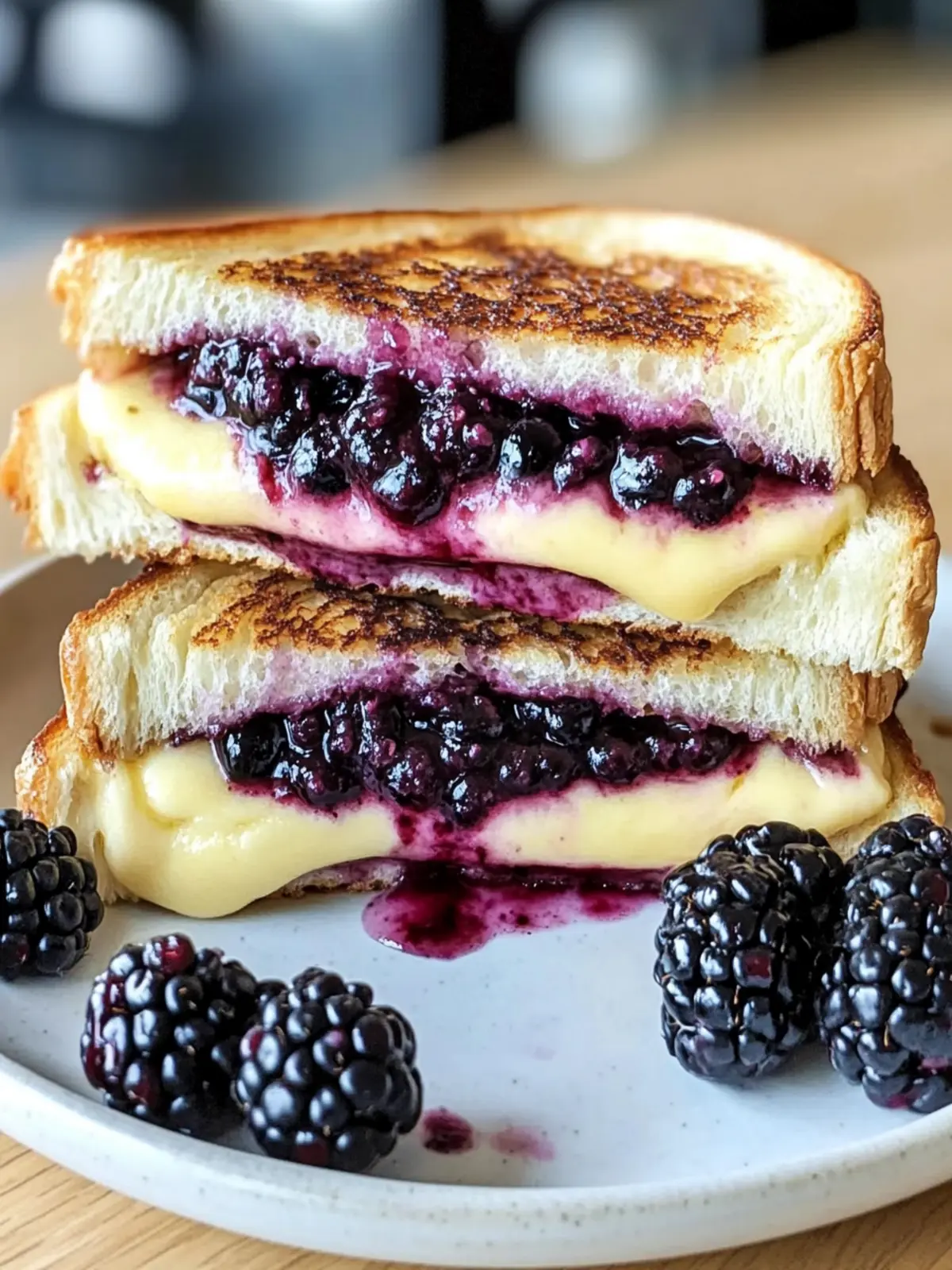Balsamic Blackberry Bliss Grilled Cheese
