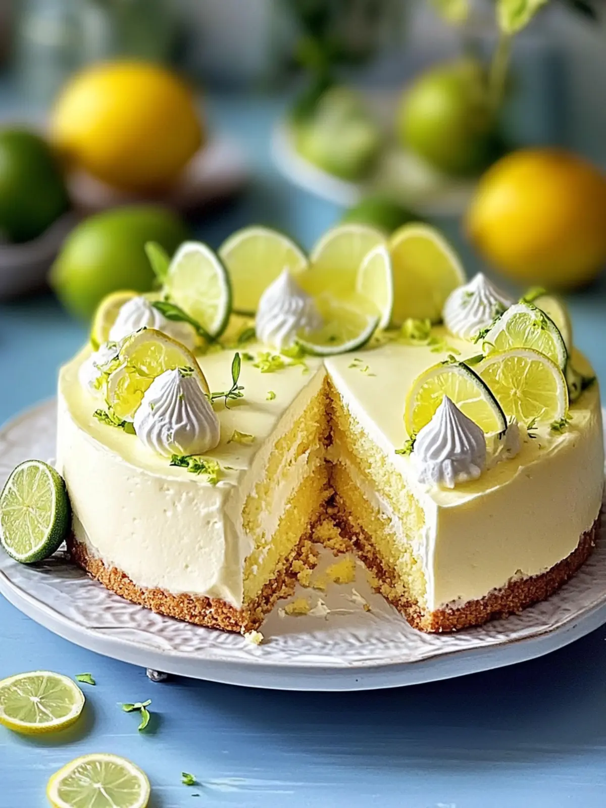 Zesty Lemon & Lime Cream Cake: A Refreshing Delight 3 Cream Cake with Zesty Lemon & Lime