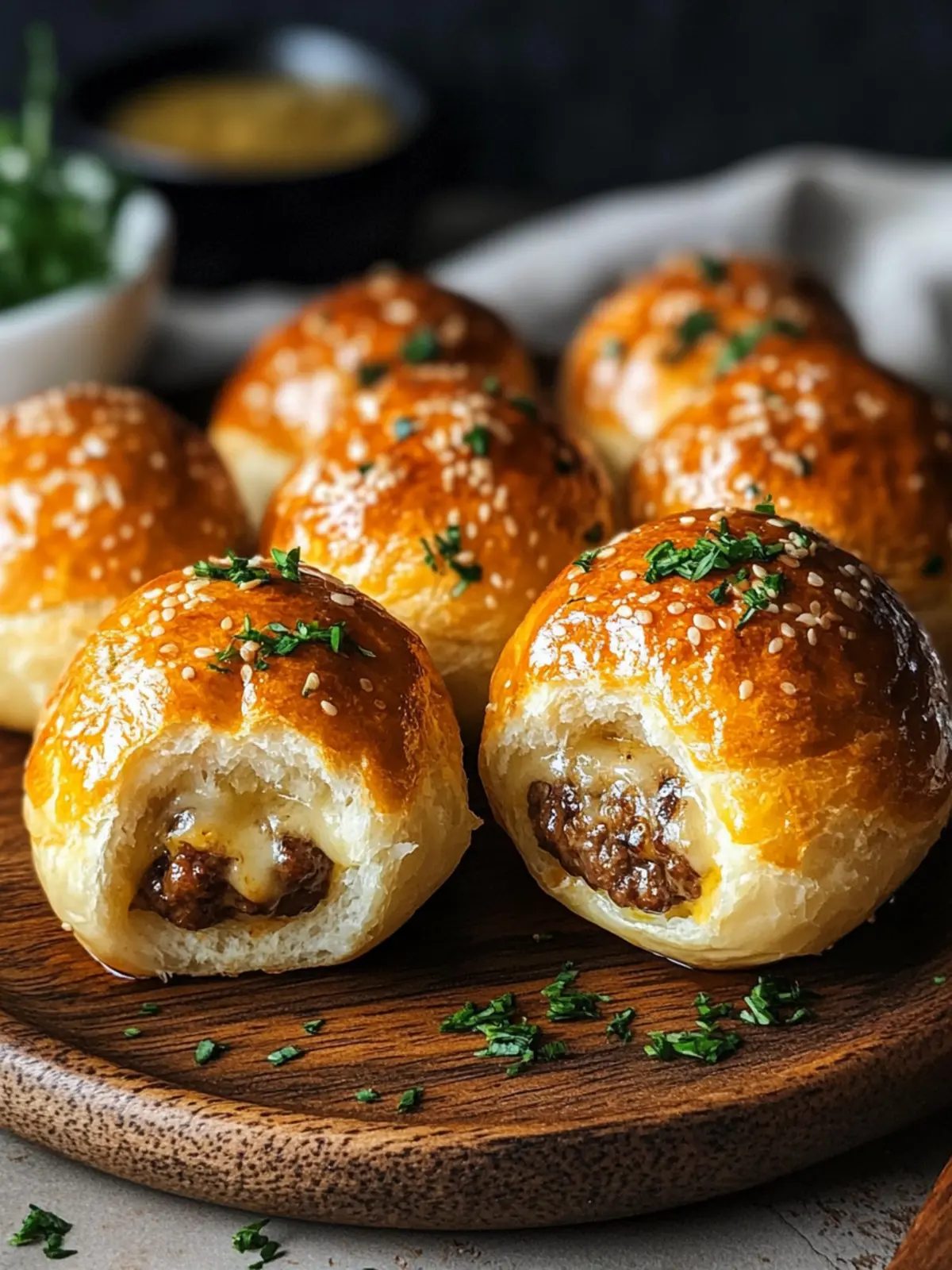 Garlic Parmesan Cheeseburger Bombs to Wow Your Taste Buds 4 Garlic Parmesan Cheeseburger Bombs