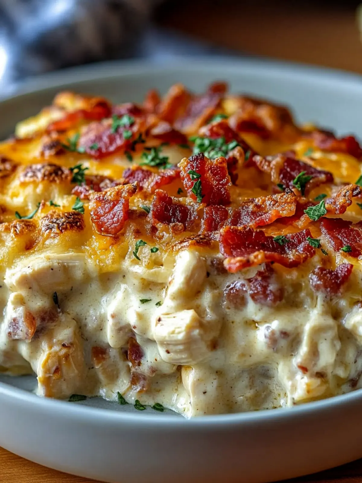 Cheesy Ranch Chicken & Bacon Casserole for Cozy Nights 4 Cheesy Ranch Chicken & Bacon Casserole