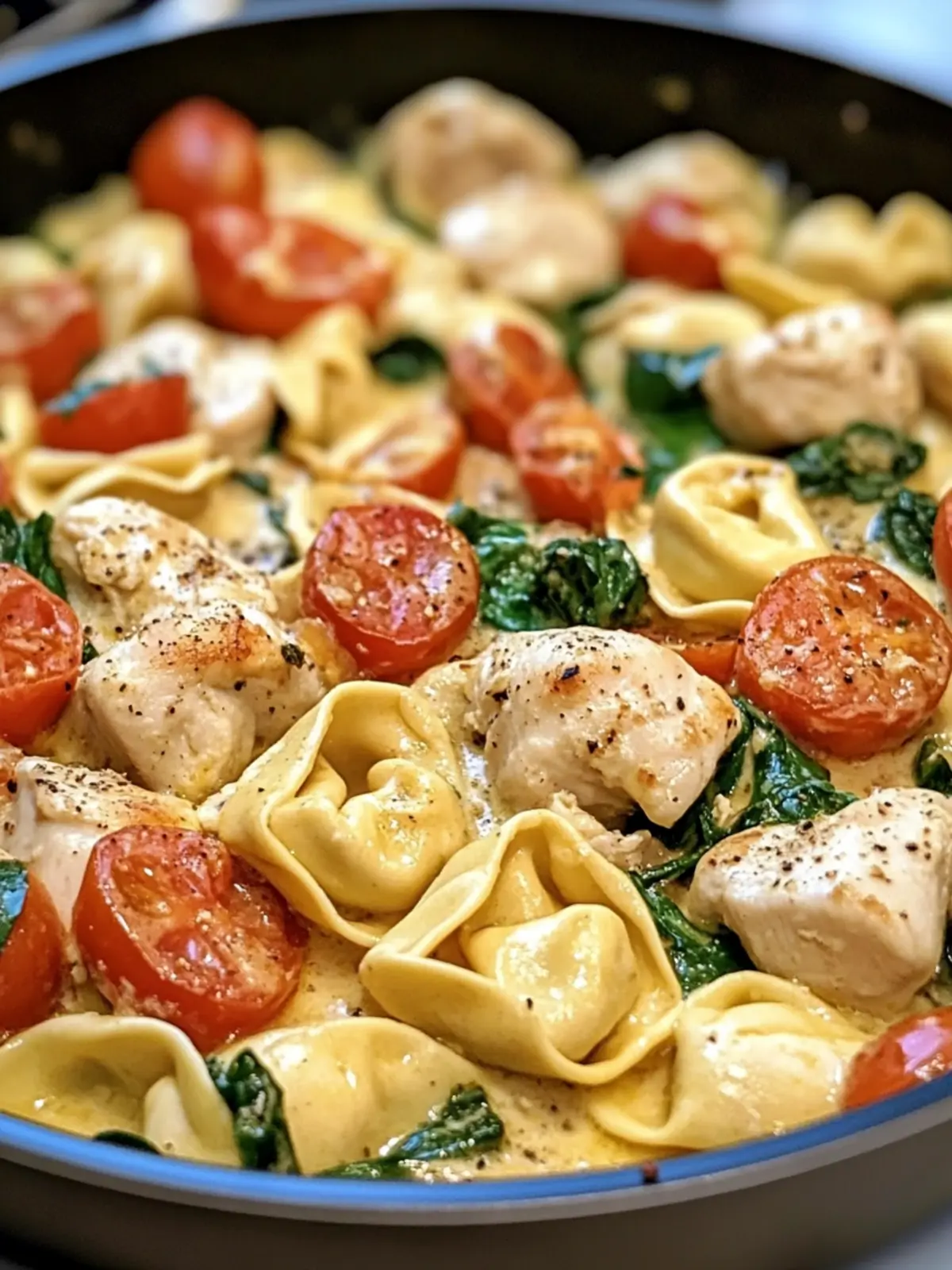 One-Pan Creamy Tuscan Chicken Tortellini for Cozy Nights 2 One-Pan Creamy Tuscan Chicken Tortellini