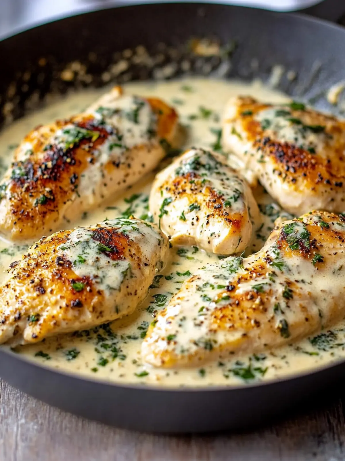 Creamy Garlic Chicken Skillet That's Low-Carb and Irresistibly Good 4 Creamy Garlic Chicken Skillet (Low-Carb)