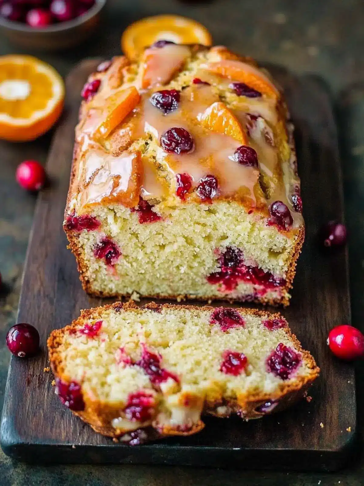 Cranberry Orange Glazed Loaf that Brightens Your Day 3 Cranberry Orange Glazed Loaf