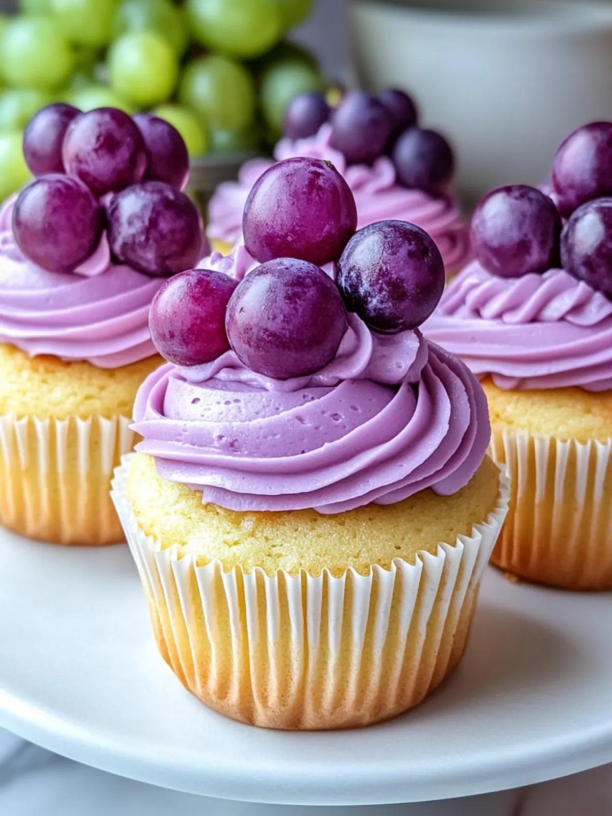 Grape Crush Cupcakes with Grape Frosting That Wow Your Tastebuds 4 GRAPE CRUSH CUPCAKES WITH GRAPE FROSTING ðð§