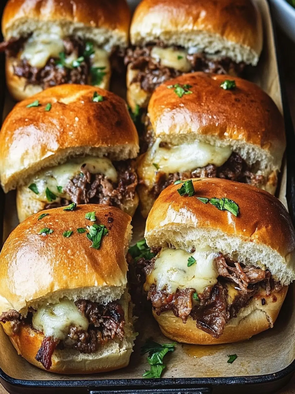 Philly Cheesesteak Sliders
