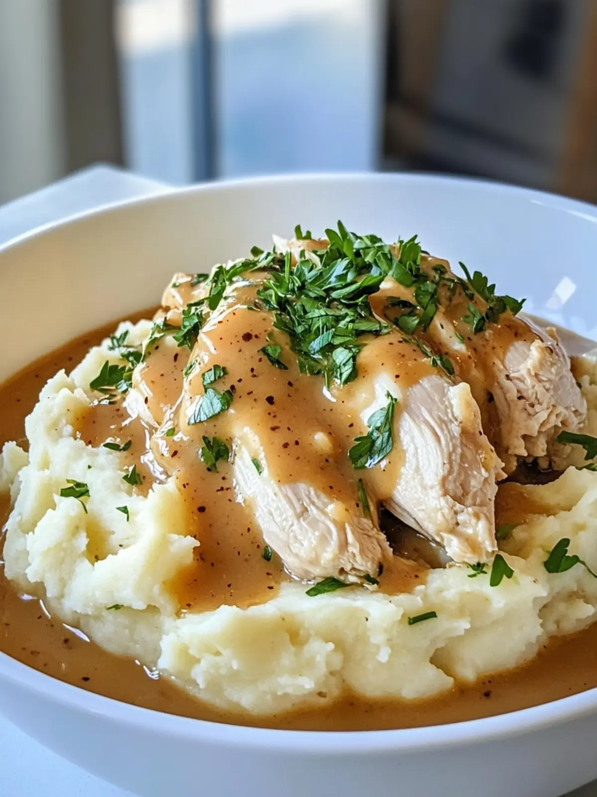 Crockpot Ranch Chicken & Gravy with Buttery Mashed Potatoes Bliss 2 CROCKPOT RANCH CHICKEN & GRAVY WITH BUTTERY MASHED POTATOES