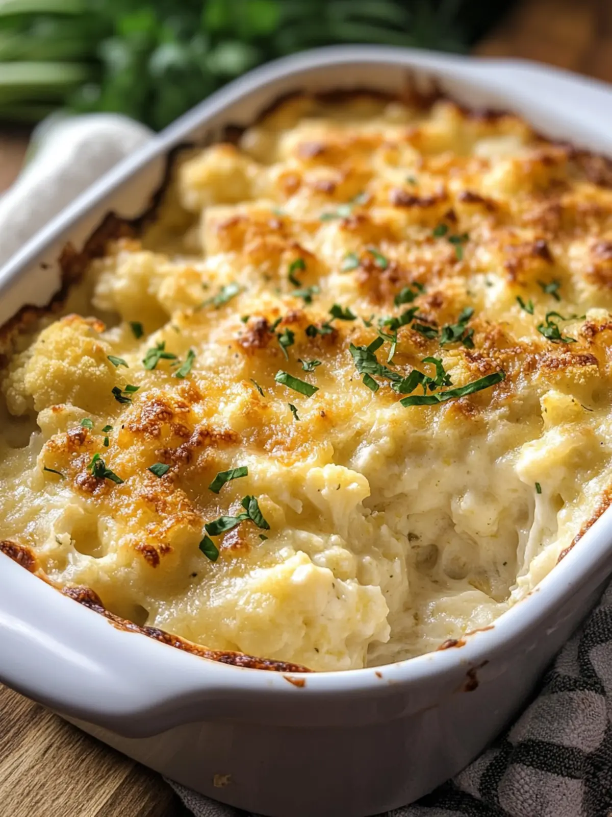 Cheesy Cauliflower Casserole: A Low Carb Comfort Classic 4 Cheesy Cauliflower Casserole