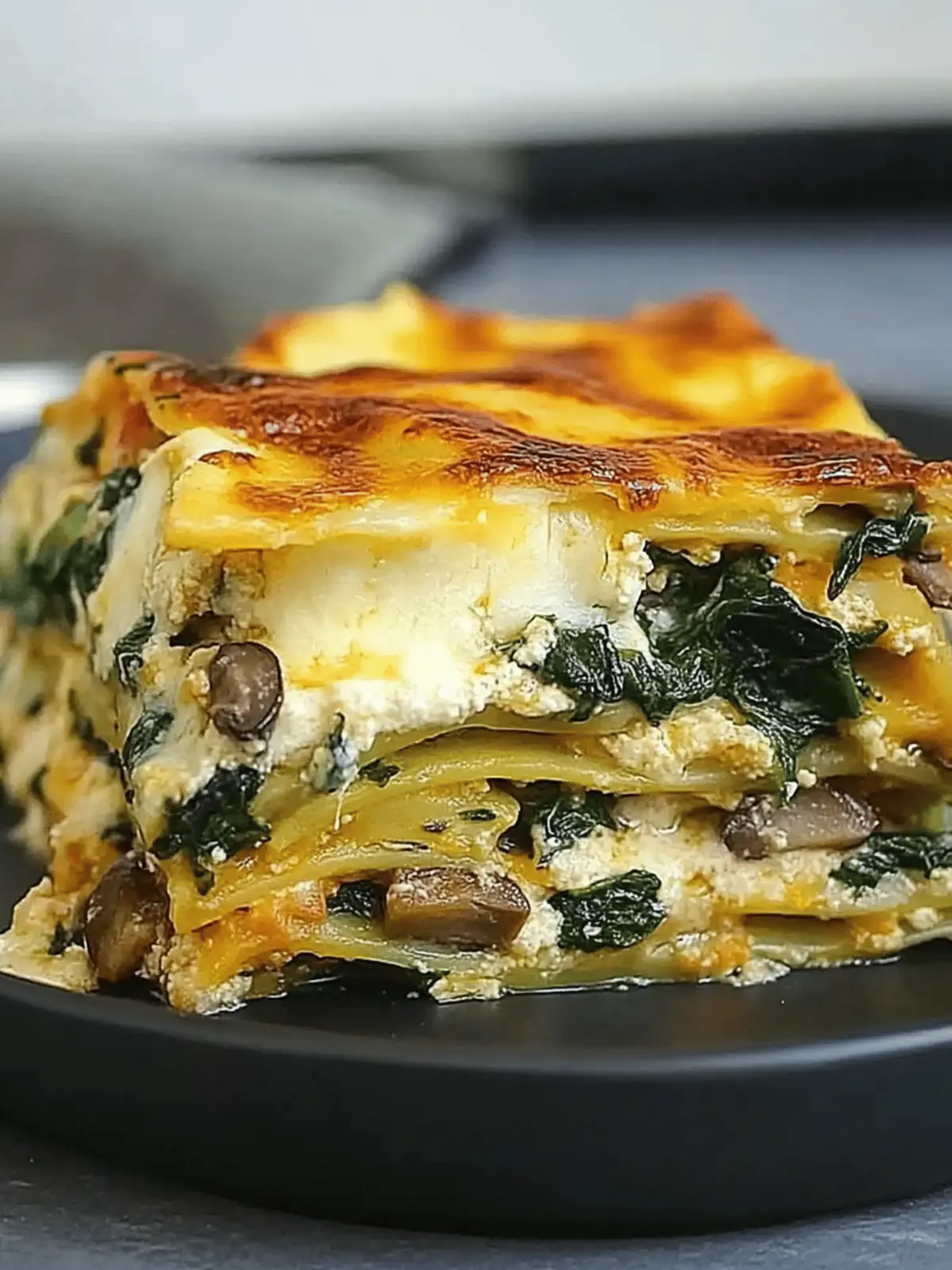 Delicious Vegetarian Mushroom and Spinach Lasagna Recipe 4 Vegetarian Mushroom and Spinach Lasagna