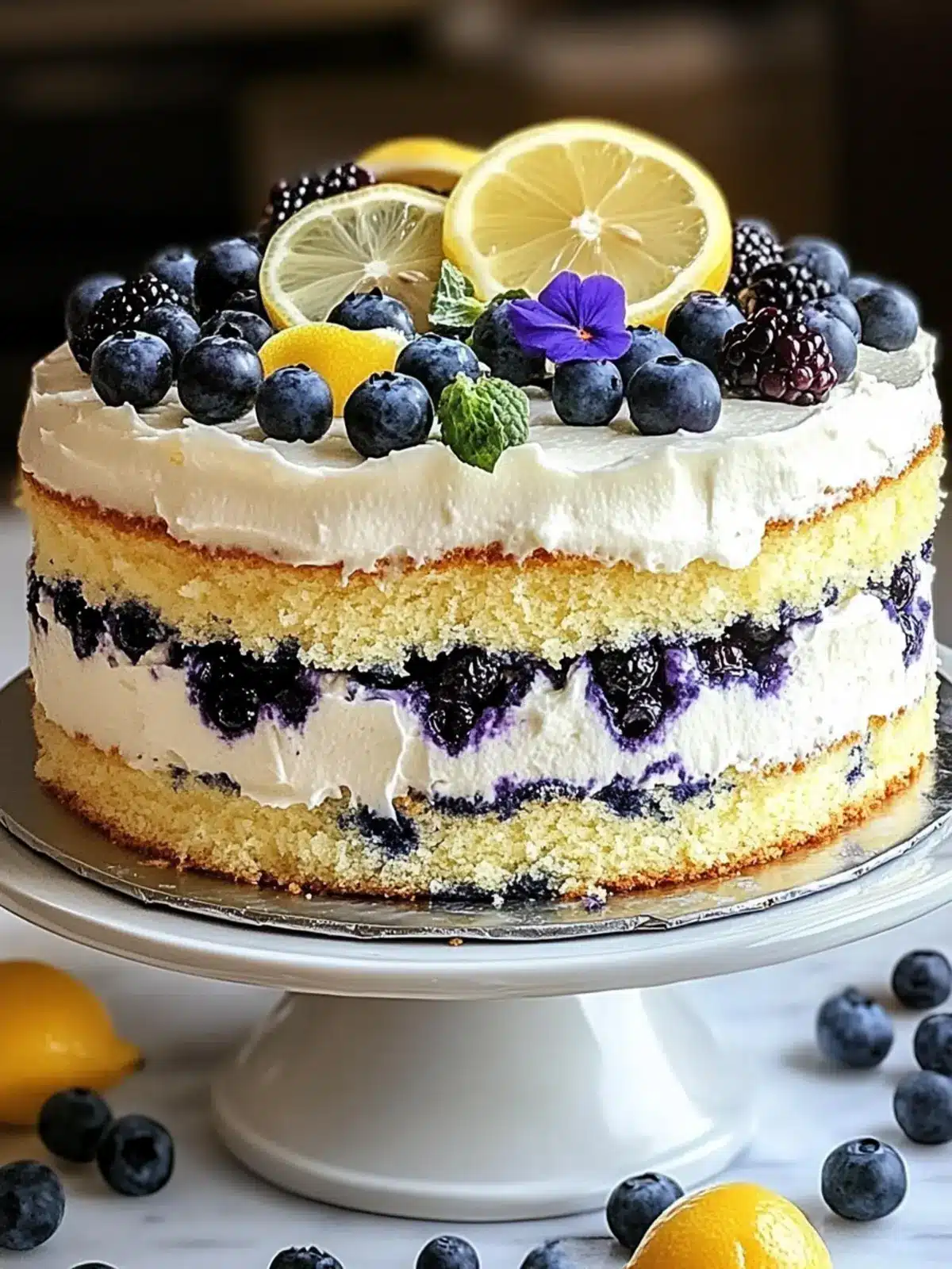 Lemon Blueberry Layer Cake: The Ultimate Summer Delight 4 Lemon Blueberry Layer Cake