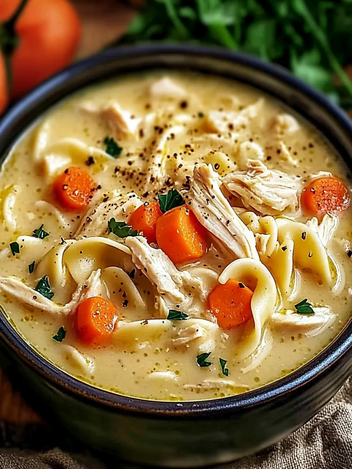 Creamy Italian Slow Cooker Chicken Noodle Soup Magic 3 Creamy Italian Slow Cooker Chicken Noodle Soup