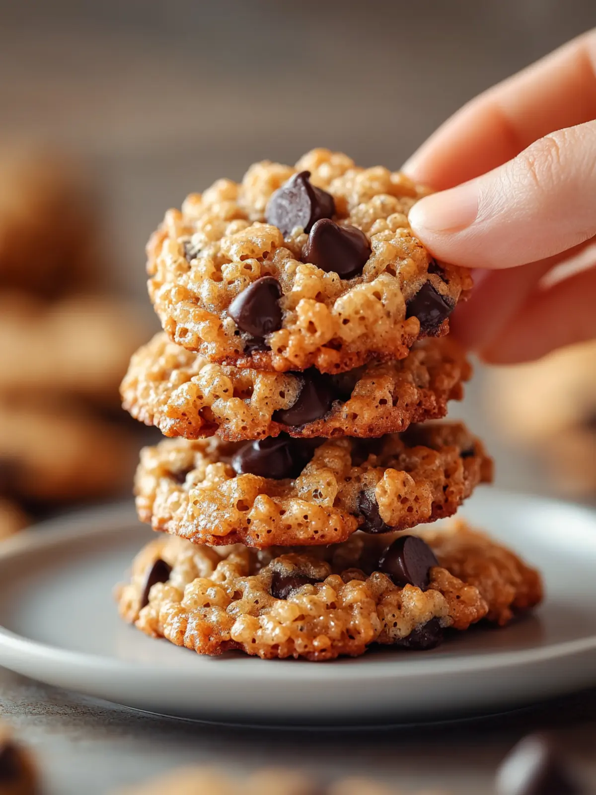 Rice Krispie Chocolate Chip Cookies