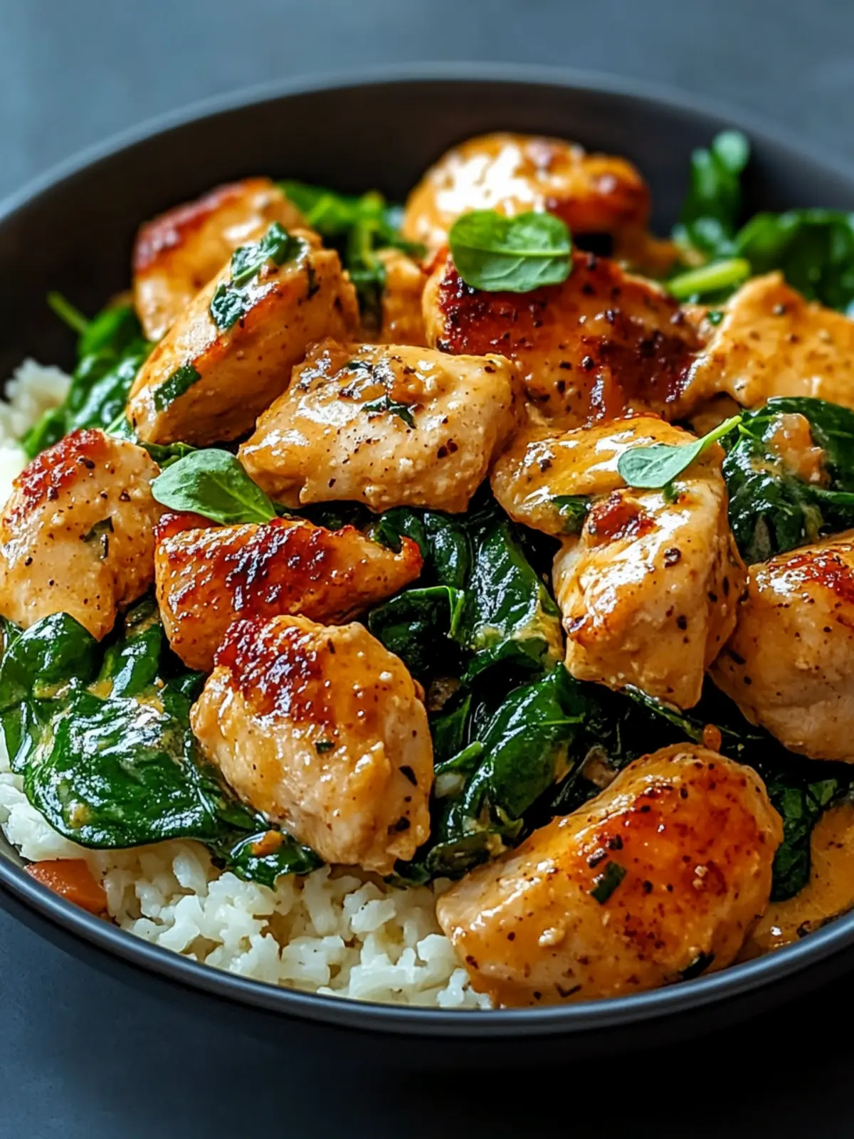 Creamy Smoky Chicken with Spinach