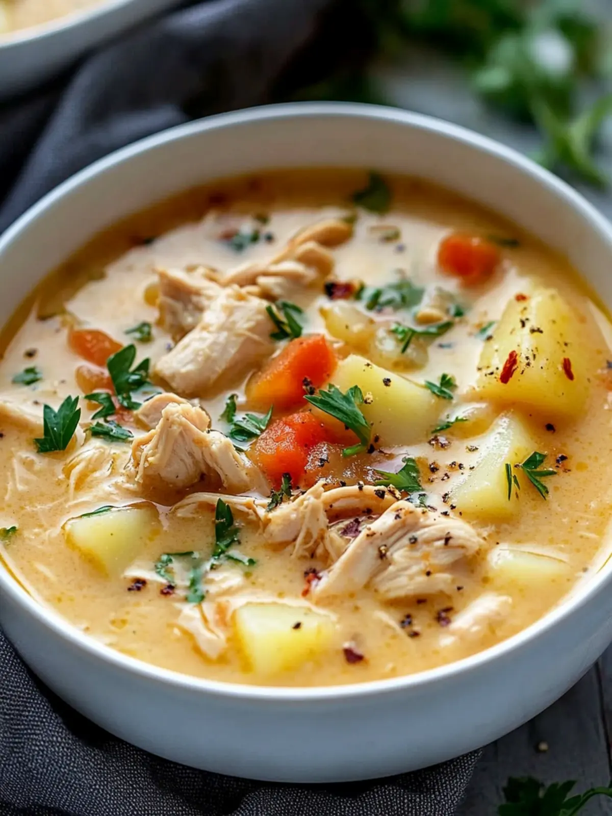 Slow Cooker Crack Chicken Potato Soup