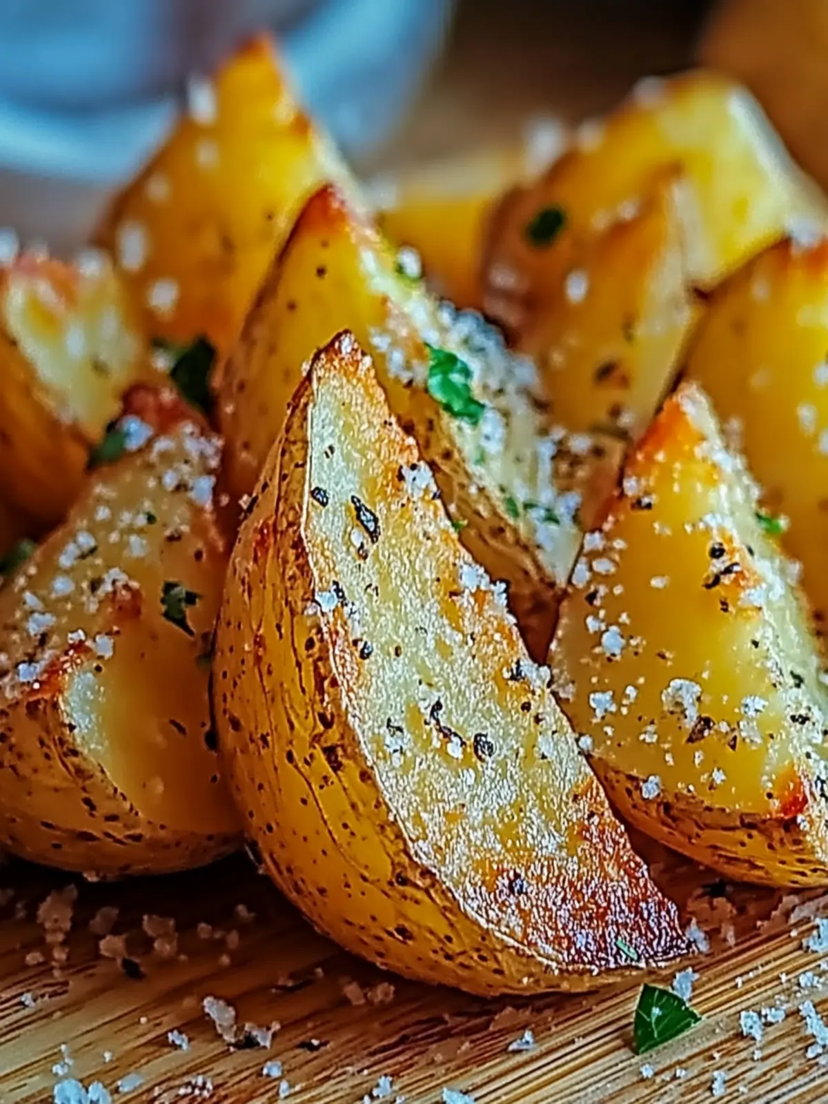 Crispy Baked Garlic Parmesan Potato Wedges You'll Crave Daily 2 Crispy Baked Garlic Parmesan Potato Wedges You ll Crave
