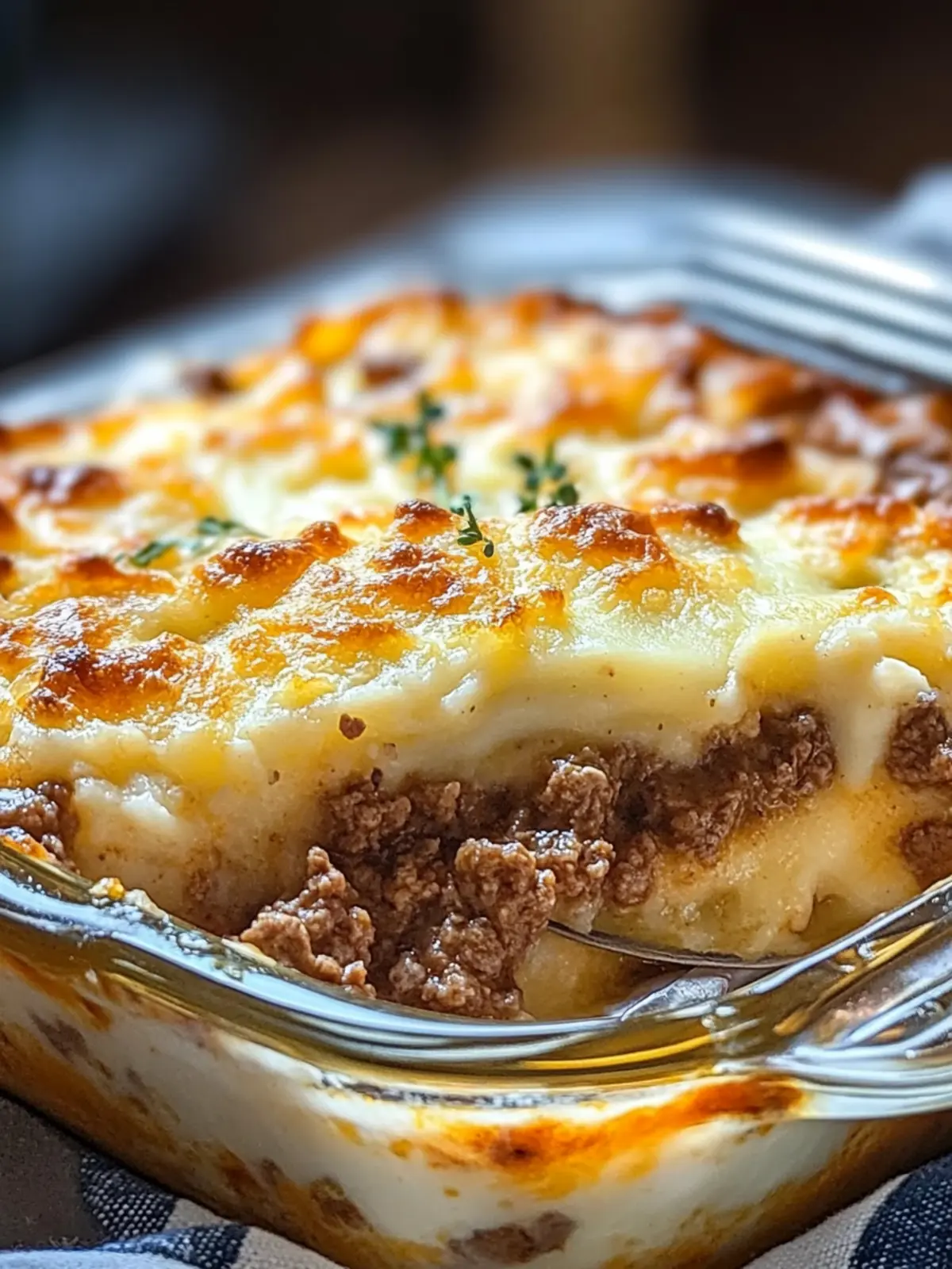 Hearty Amish Ground Beef & Potato Casserole with Country Gravy Delight 3 HEARTY AMISH GROUND BEEF & POTATO CASSEROLE WITH COUNTRY GRAVY