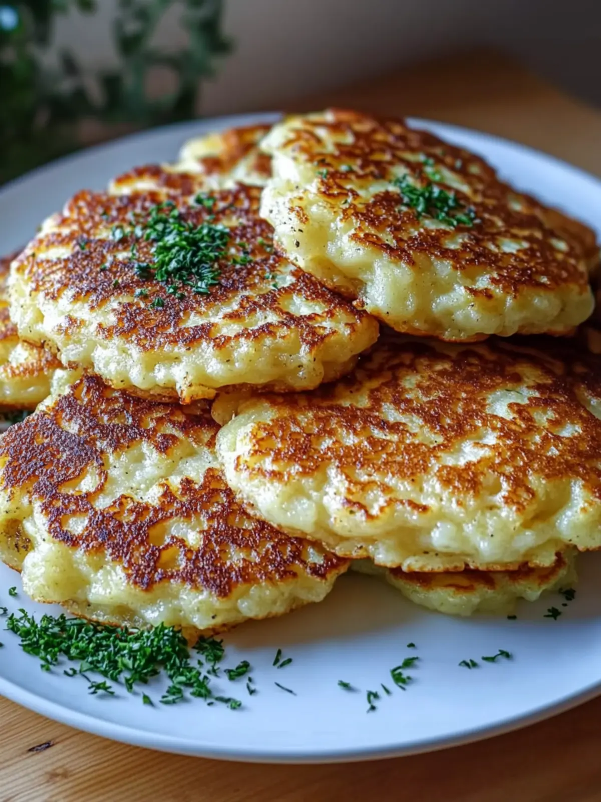 Crispy Potato & Cheese Pancakes