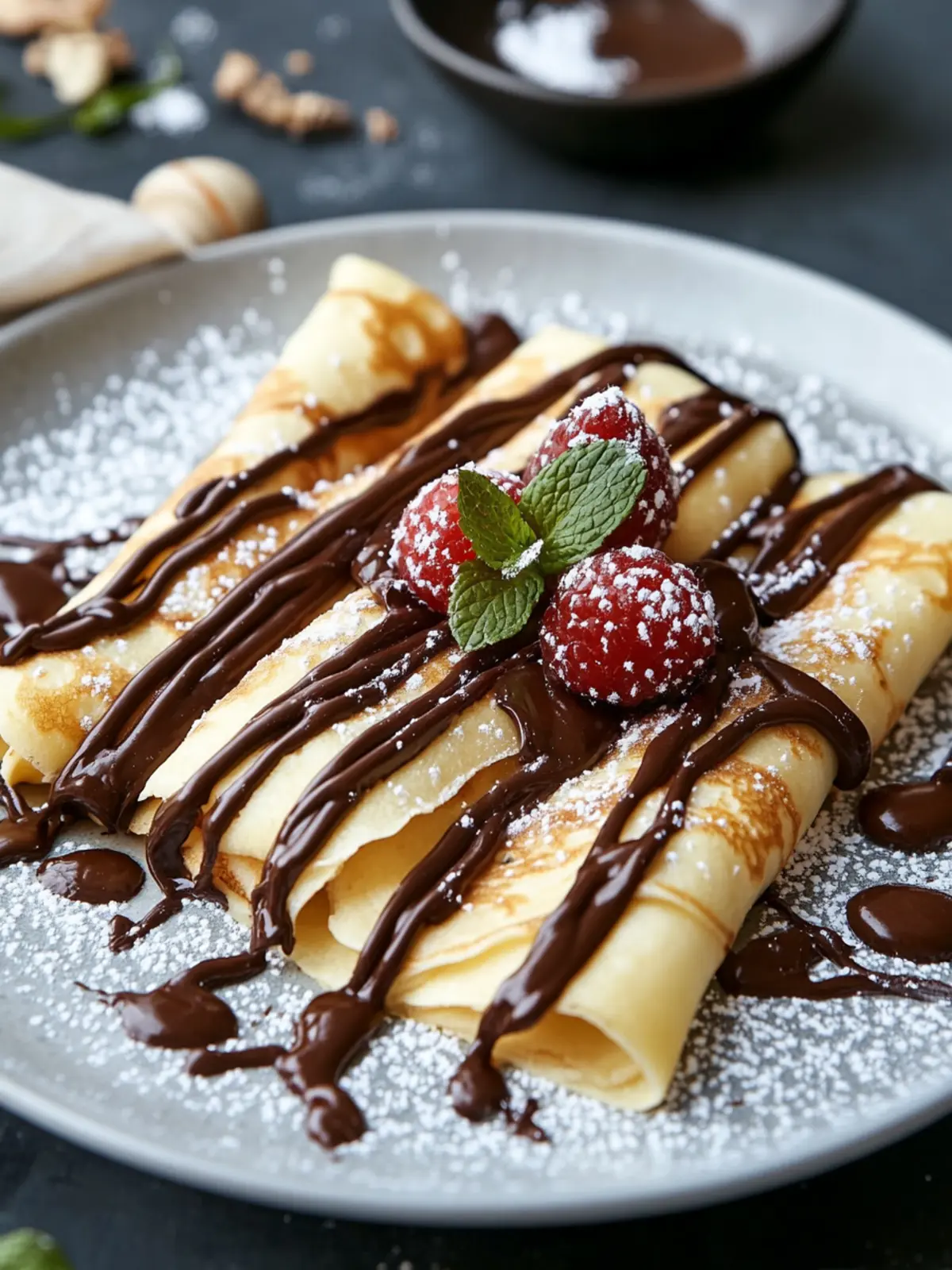 Indulge in Handmade Chocolate-Filled Rolled Cr ªpes Today 4 Handmade Chocolate-Filled Rolled Cr ªpes