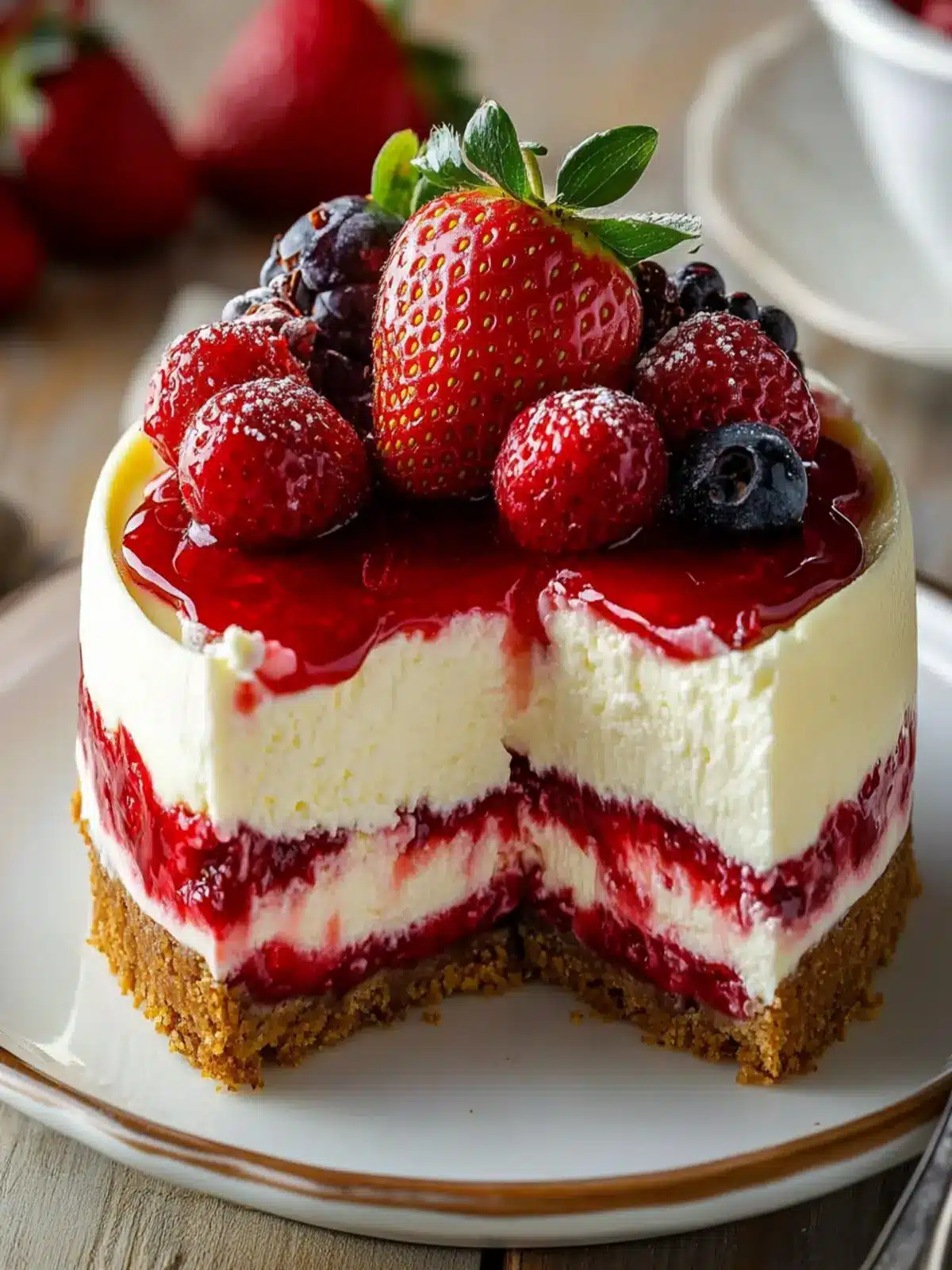 Decadent White Chocolate Strawberry Cheesecake to Savor Anytime 2 Decadent White Chocolate Strawberry Cheesecake