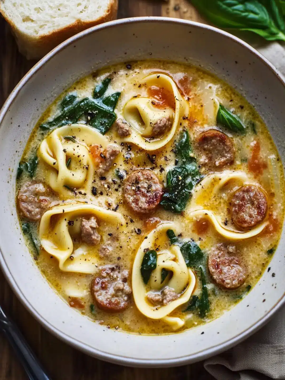 Creamy Sausage Tortellini Soup for Cozy Nights In 4 Creamy Sausage Tortellini Soup