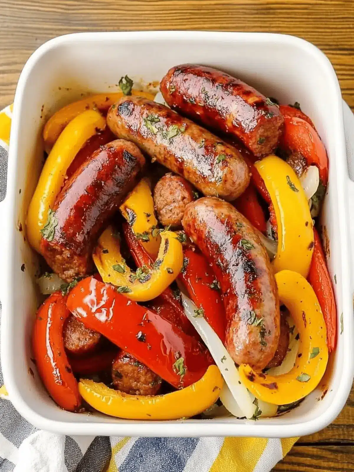 Super Easy Sausage and Peppers