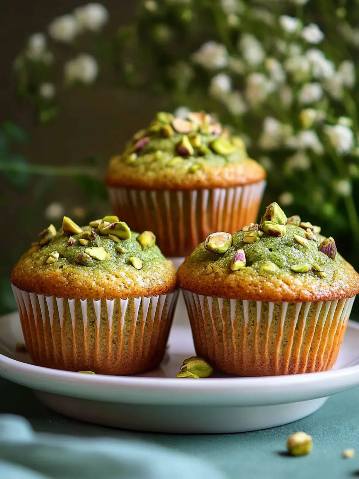 Irresistibly Fluffy Pistachio Muffins You ll Love 3 pistachio muffins