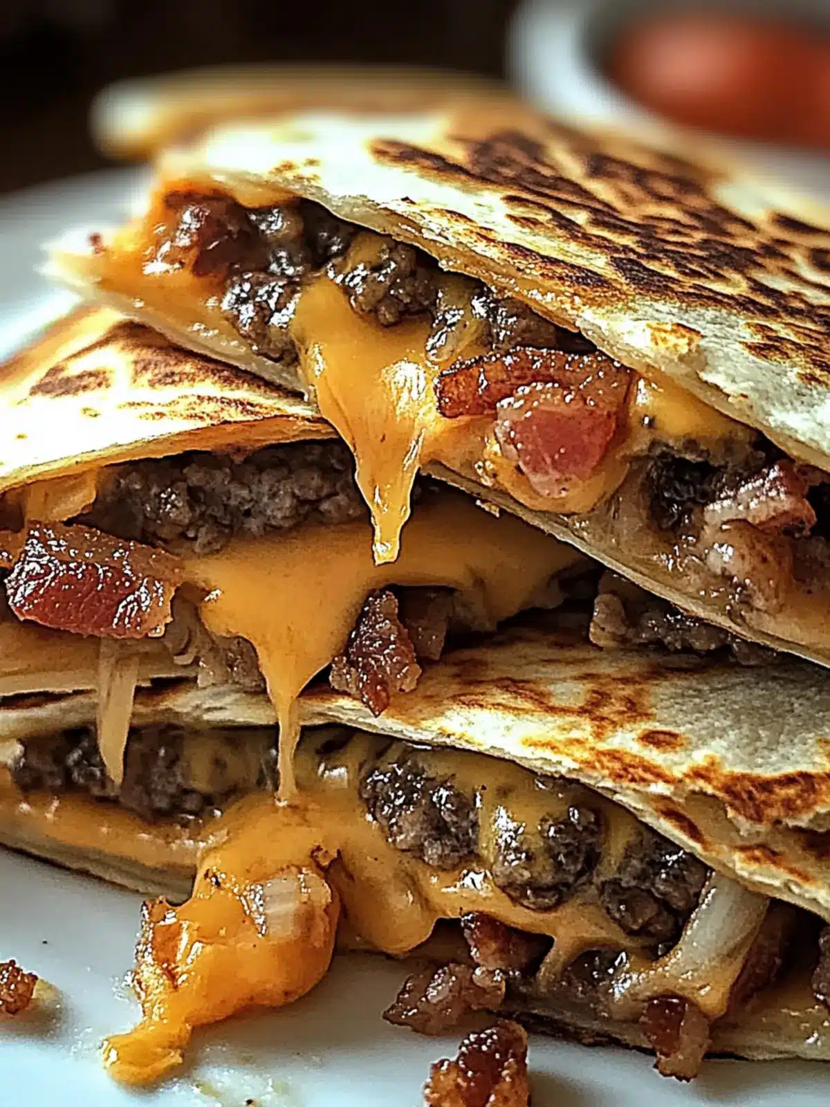 Maple Bacon Cheeseburger Bomb Quesadillas You'll Crave 2 Maple Bacon Cheeseburger Bomb Quesadillas