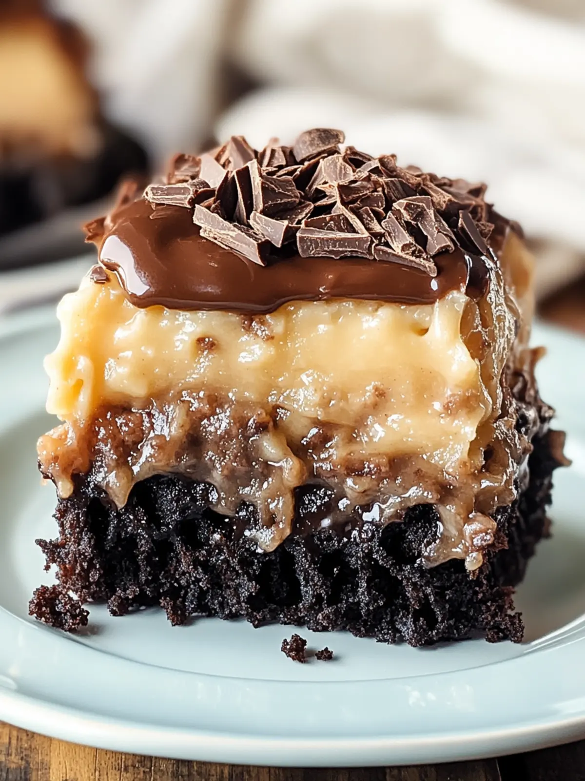 Decadent German Chocolate Poke Cake You Can't Resist 3 German Chocolate Poke Cake