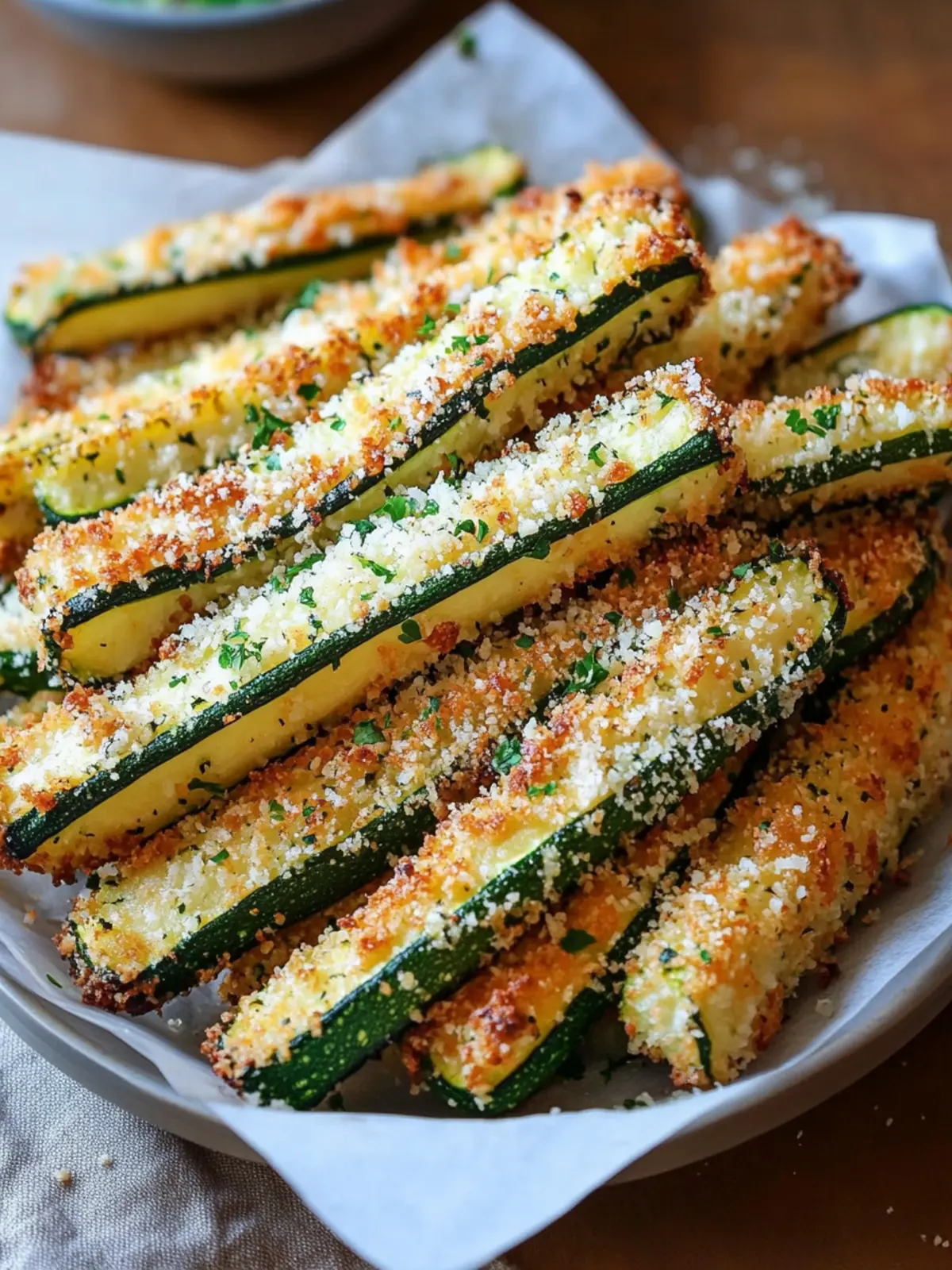 Crispy Parmesan Garlic Zucchini Fries You ll Crave Every Day 2 Crispy Parmesan Garlic Zucchini Fries