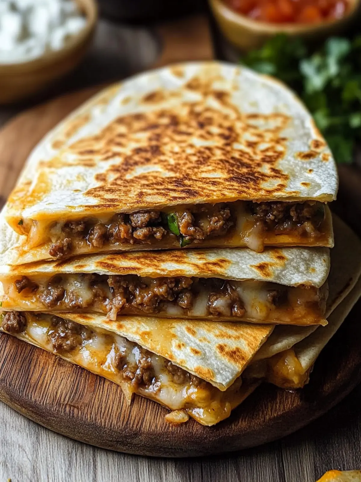 Cheese Beef Quesadilla: Quick, Cheesy Flavor Explosion! 3 Cheese Beef Quesadilla