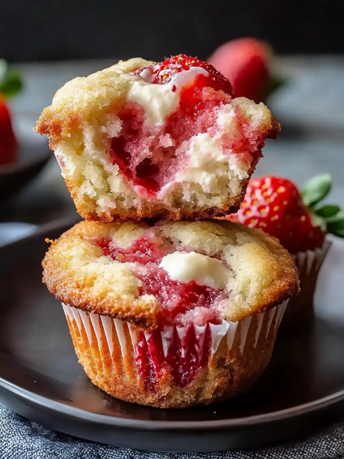 Delicious Strawberry Cream Cheese Muffins for a Sweet Start 2 Strawberry Cream Cheese Muffins