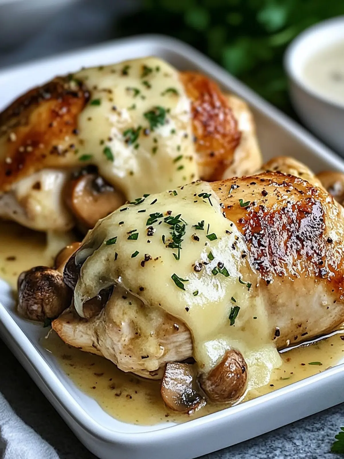 Cheesy Garlic Butter Mushroom Stuffed Chicken Delight 3 Cheesy Garlic Butter Mushroom Stuffed Chicken