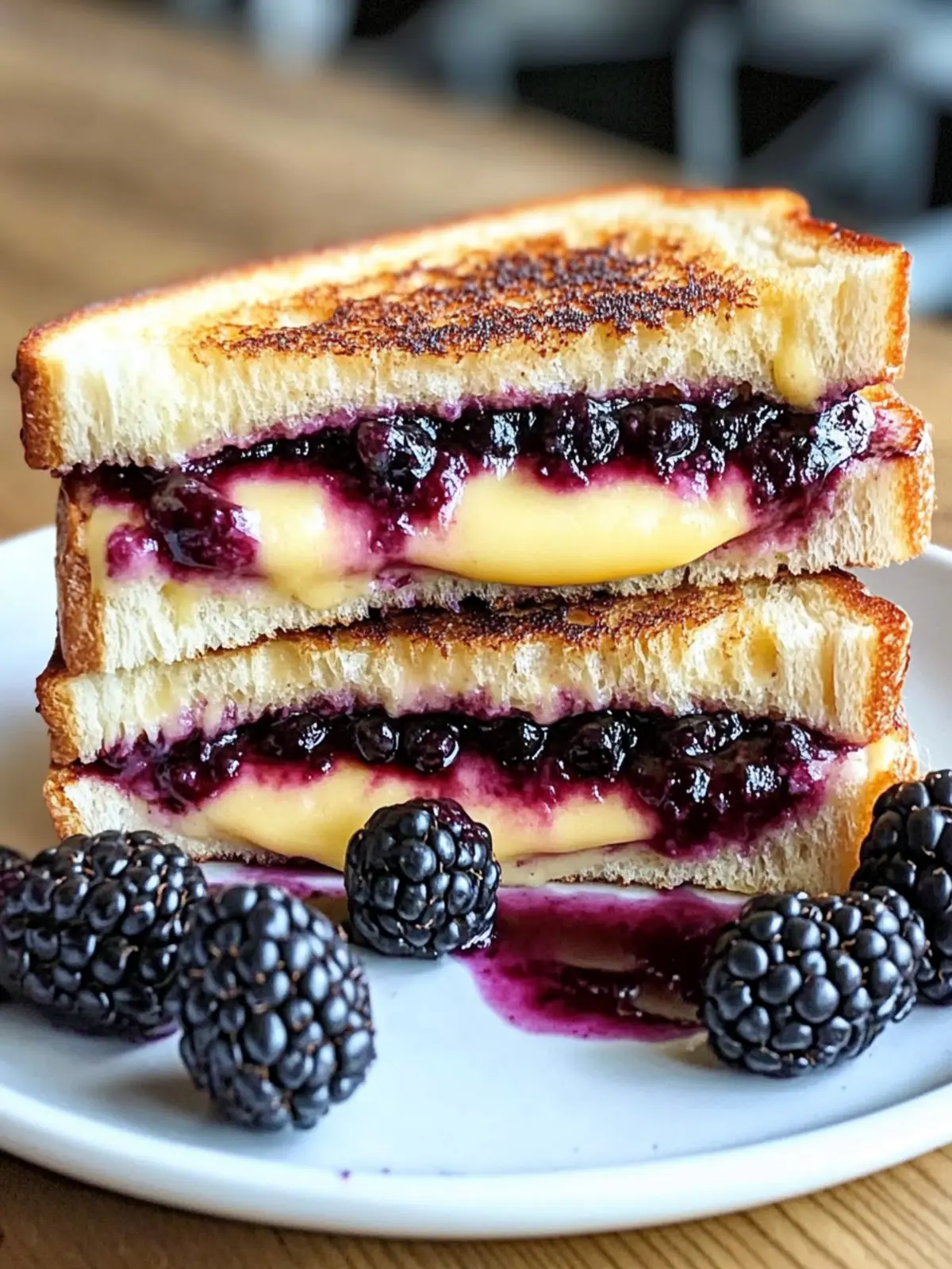 Balsamic Blackberry Bliss Grilled Cheese