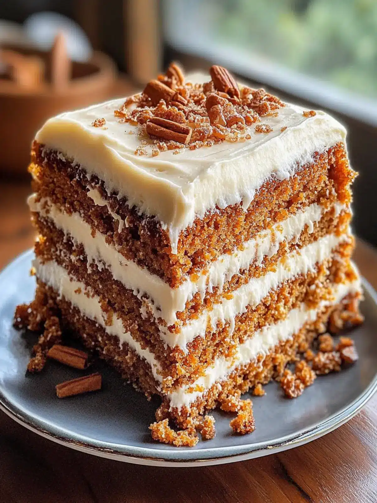 Irresistible Honey Bun Carrot Cake with Cinnamon Cream Frosting 3 Honey Bun Carrot Cake with Cinnamon Cream Frosting