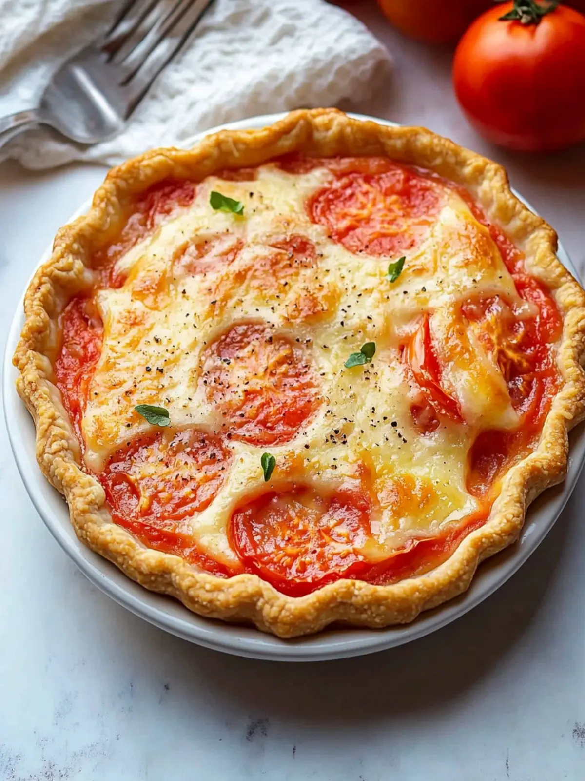 Traditional Amish Tomato Pie