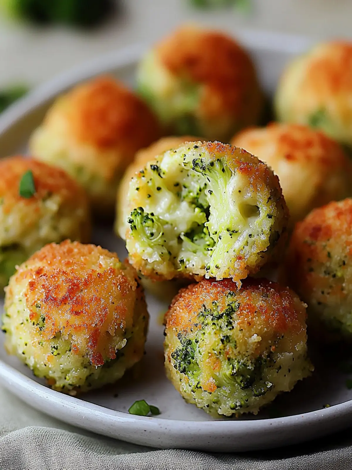 Baked Broccoli Cheese Balls
