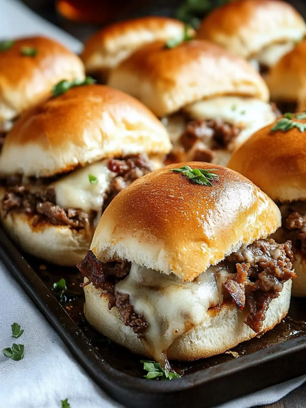 Philly Cheesesteak Sliders