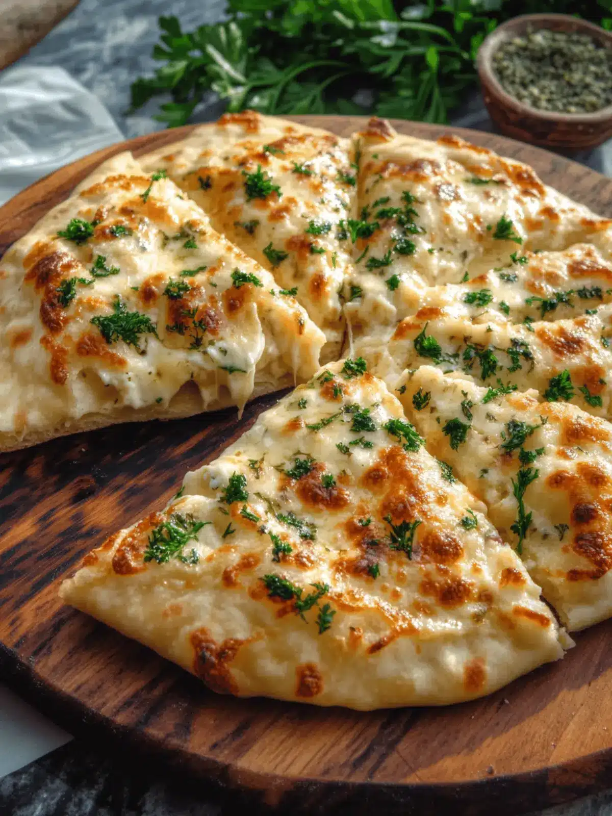 Cheese-Stuffed Turkish Flatbread