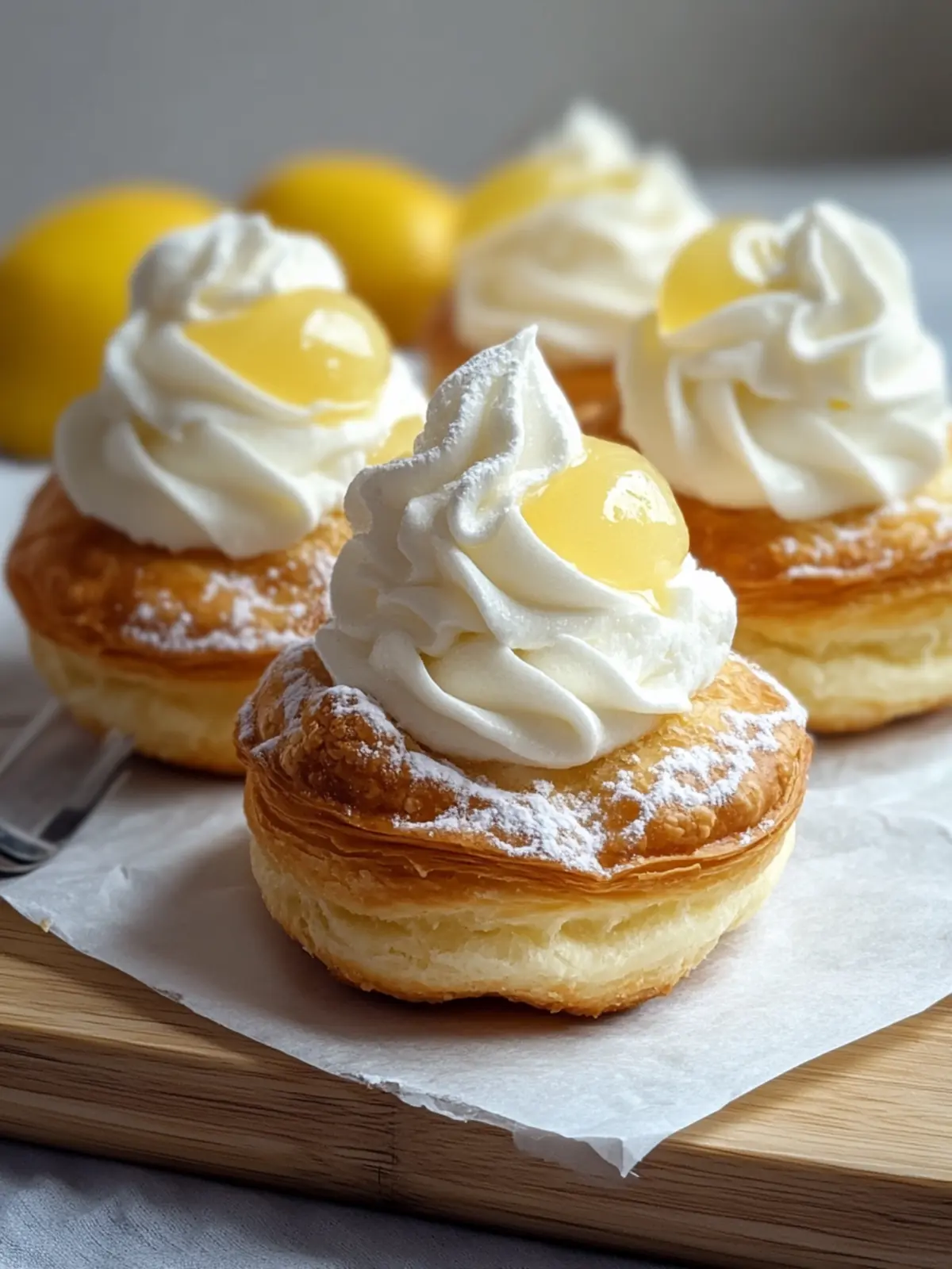 Lemon Cream Puffs with Condensed Milk Filling for Pure Bliss 3 Lemon Cream Puffs with Condensed Milk Filling