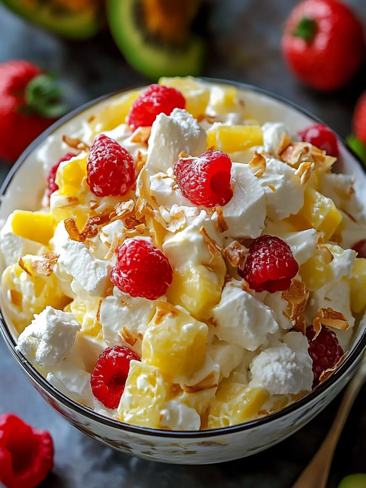 Hawaiian Cheesecake Salad: A Tropical Twist for Dessert Lovers 2 Hawaiian Cheesecake Salad