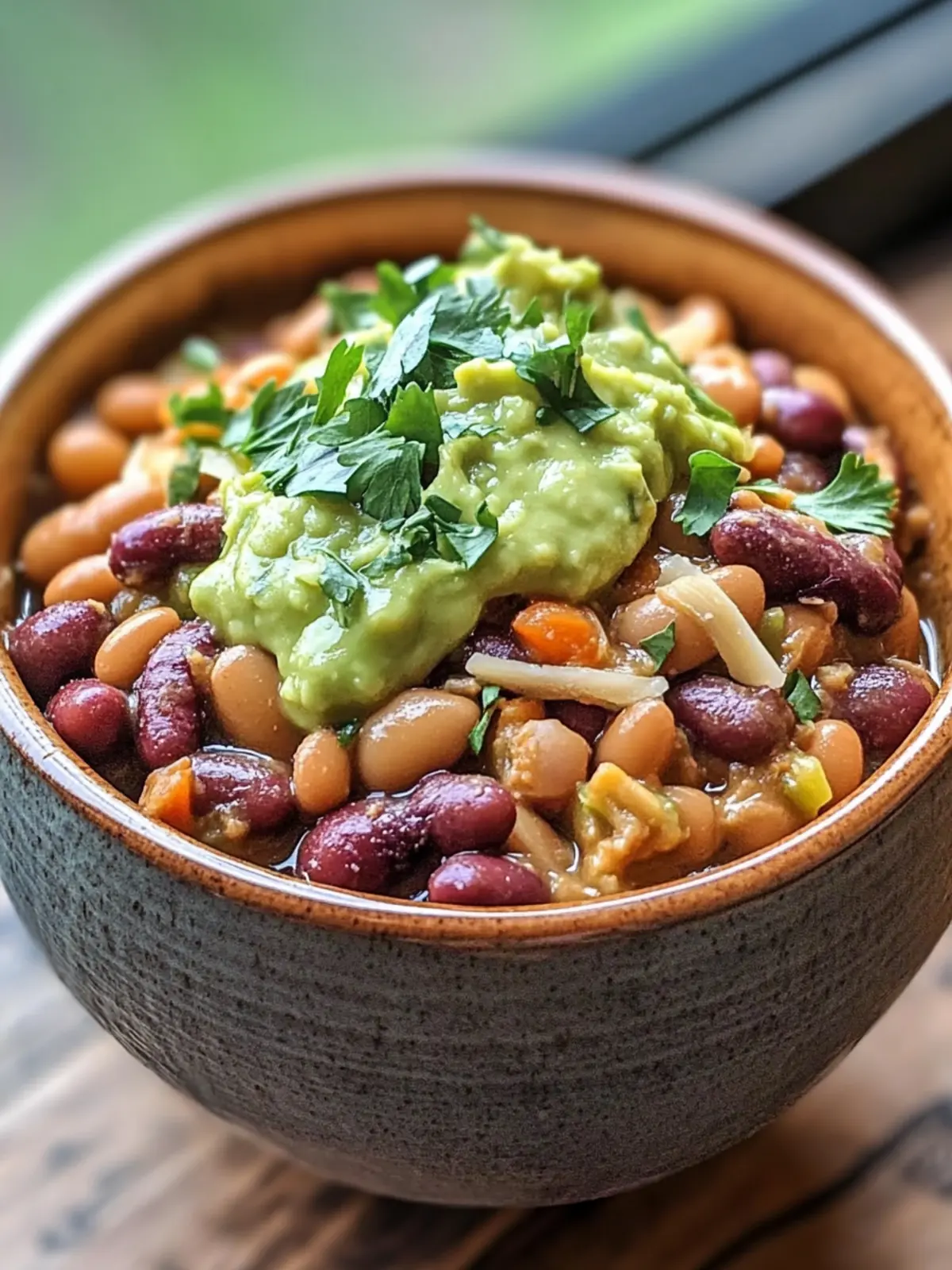 Savory Slow Cooker Cowboy Beans with Creamy Avocado Dressing 2 THE BEST SLOW COOKER COWBOY BEANS WITH AVOCADO DRESSING