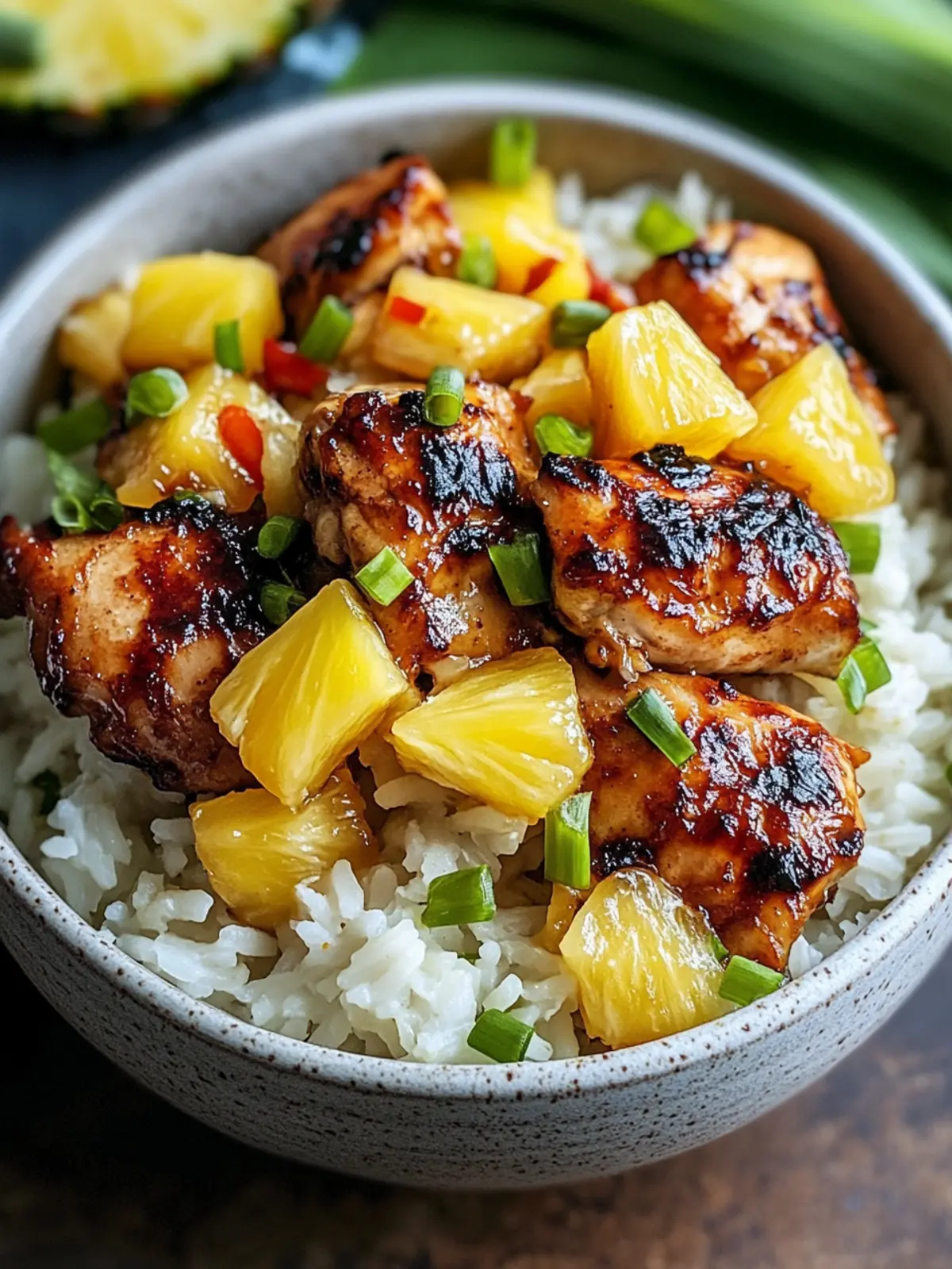 PINEAPPLE CHICKEN AND RICE