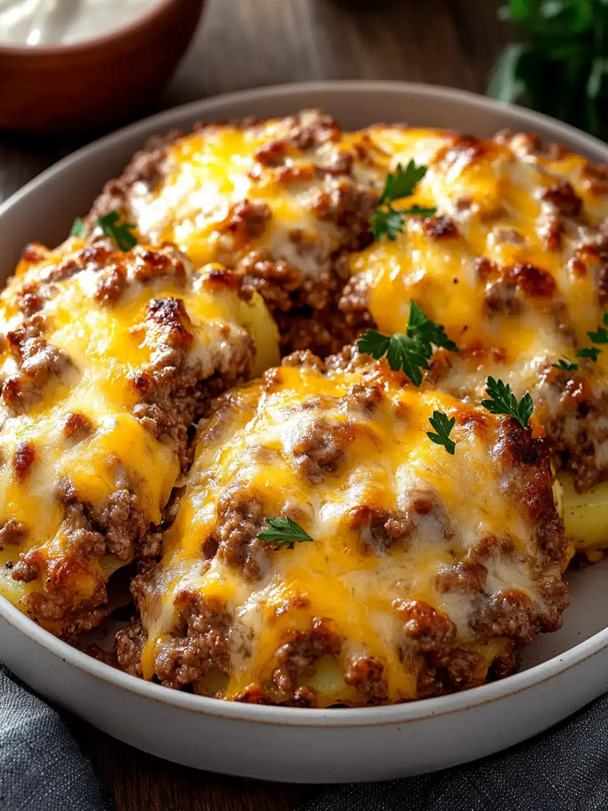 Cheesy Ground Beef and Potato Bake for Cozy Family Nights 4 Cheesy Ground Beef and Potato Bake