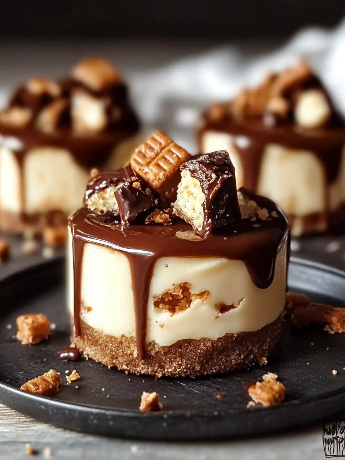 Mini Butterscotch Twix Cheesecakes That Wow Every Bite 2 MINI BUTTERSCOTCH TWIX CHEESECAKES